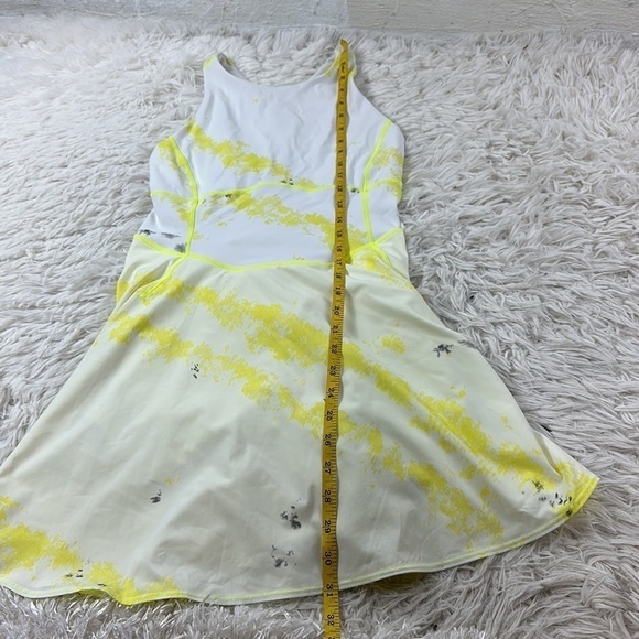 Lululemon Court Crush Dress Cross Court Wash Electric Lemon Multi Electric Lemon - Picture 5 of 12